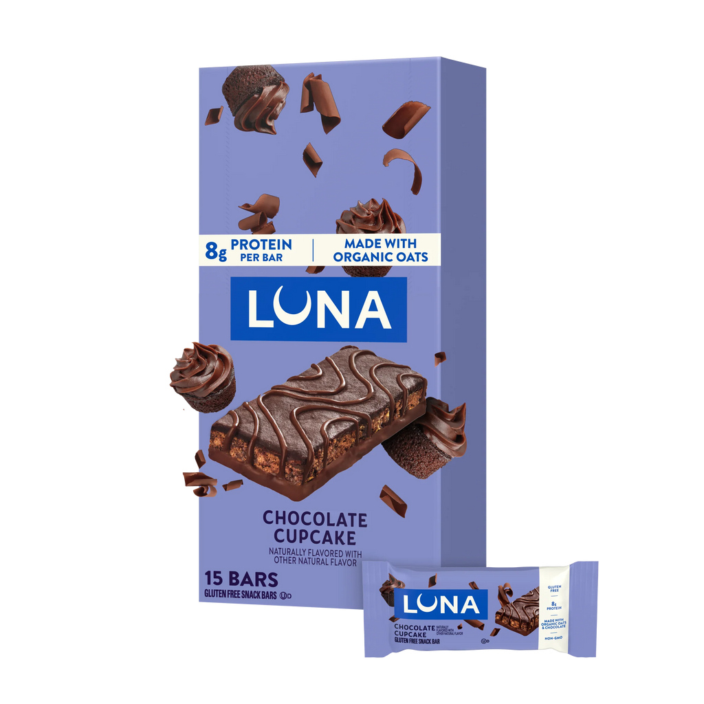 LUNA Bar Chocolate Cupcake Flavor Gluten Free Snack Bar